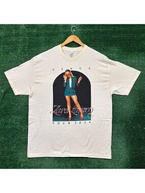 Zara Larson Venus Tour 2024 Beige T-Shirt Size Extra Large